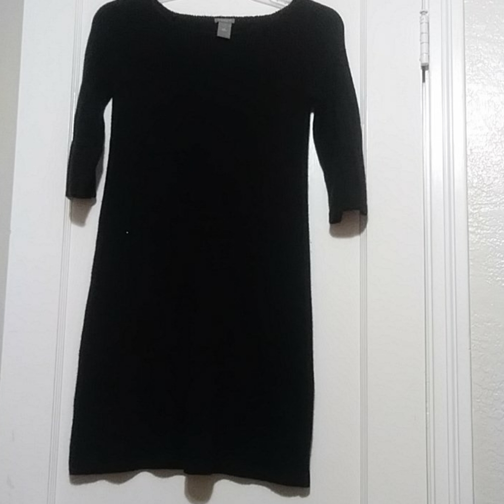 Ann Taylor Black Knitted Dress